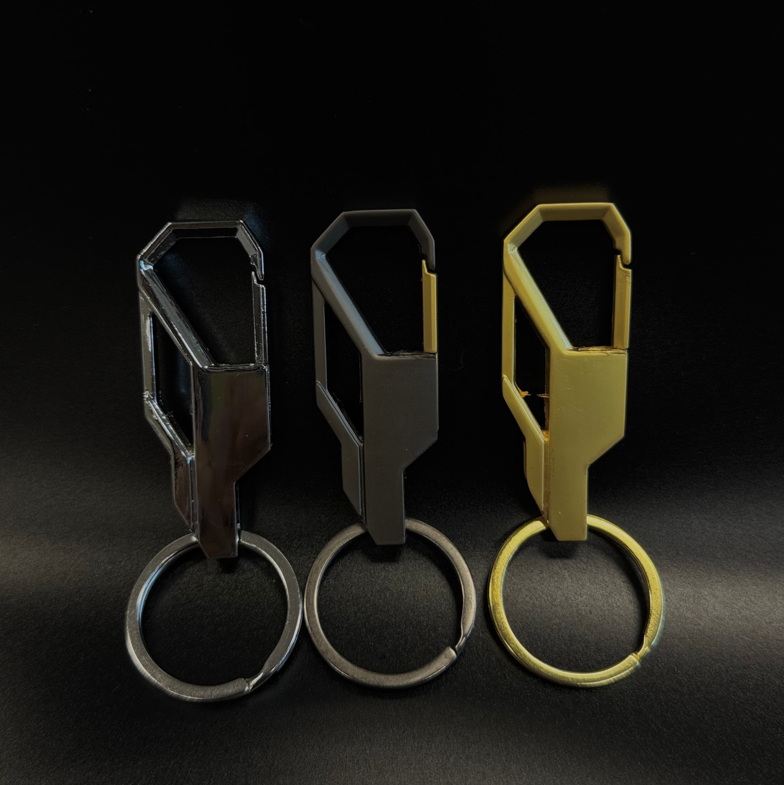 Stainless Steel Keychain w/ Single Ring