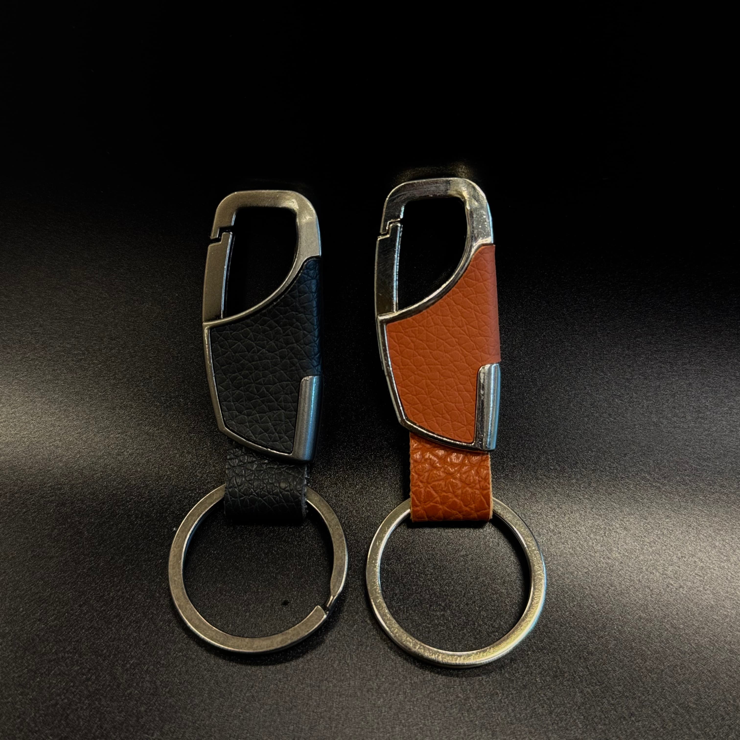 Leather Keychain w/ Single Ring