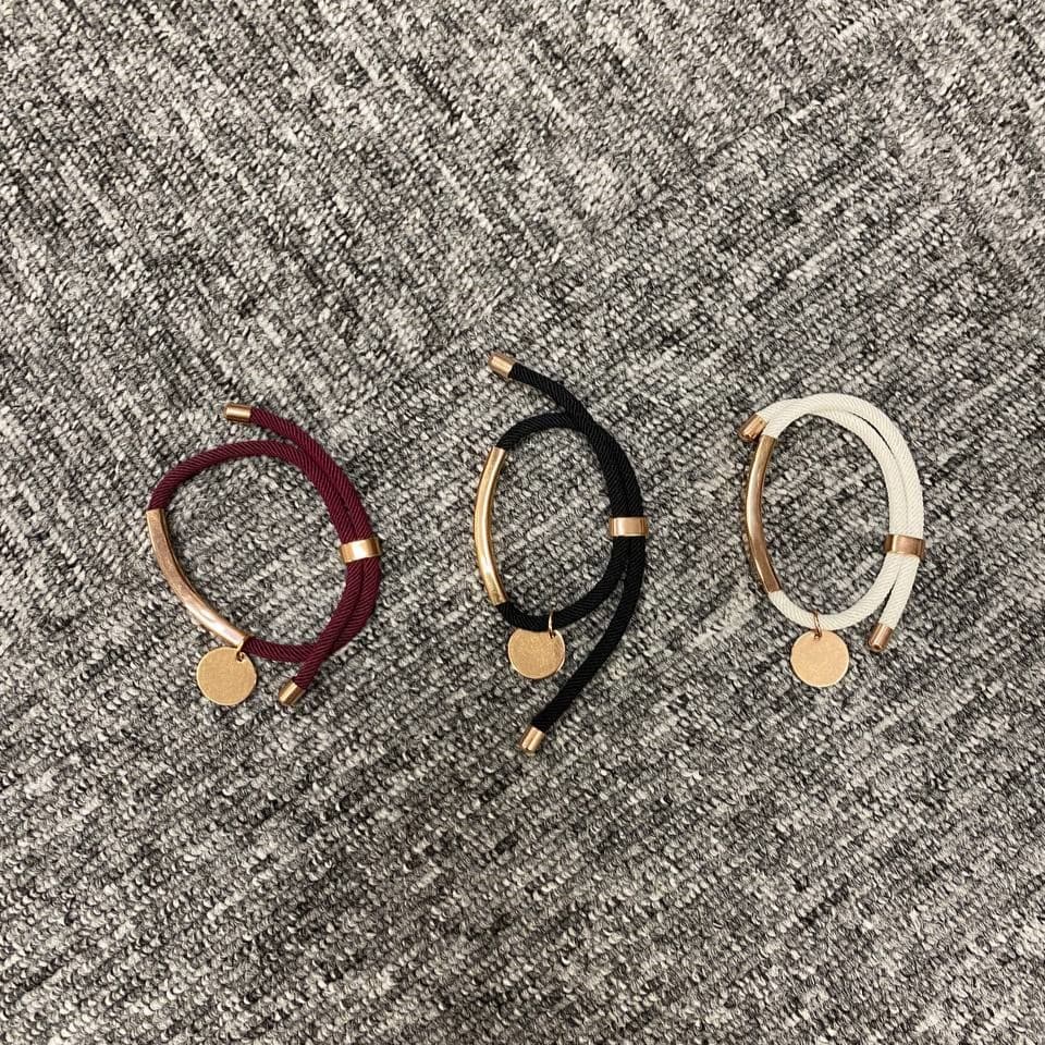Adjustable Bracelet w/ Metal Plate