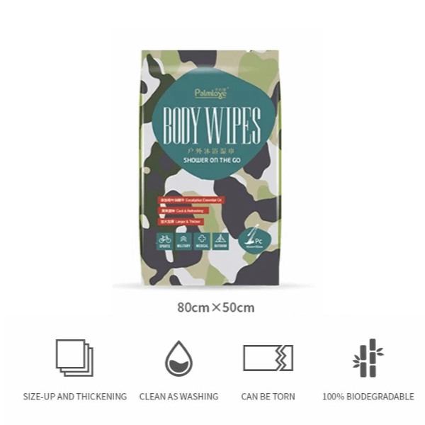 Shower On The Go Wipes - Large